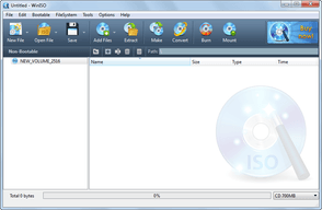 WinISO 6 - Blank Window - Windows 7